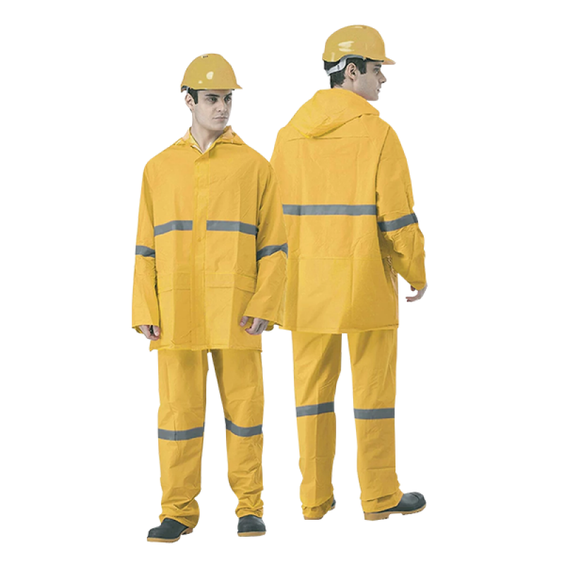 Heavy Duty Visibility Rain Suit with High Reflecti...