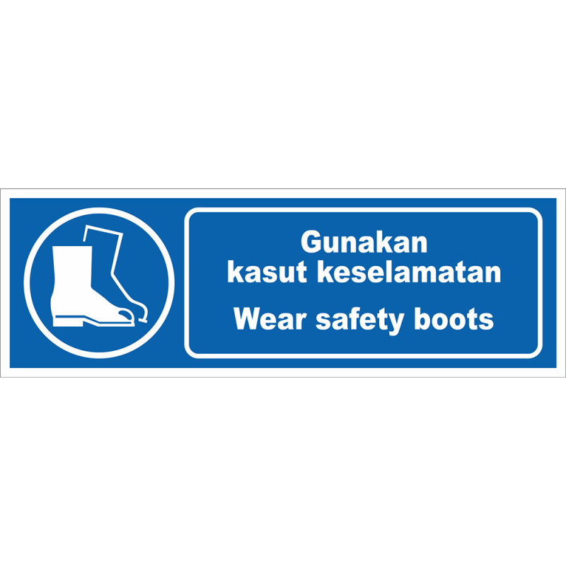 Wear safety boots