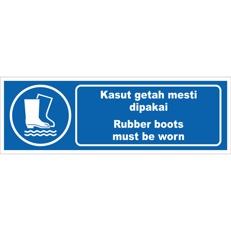 Rubber boots must be worn Rubber boots must be worn