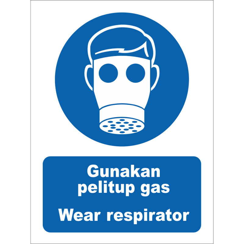 Wear respirator (full face) Wear respirator (full face)