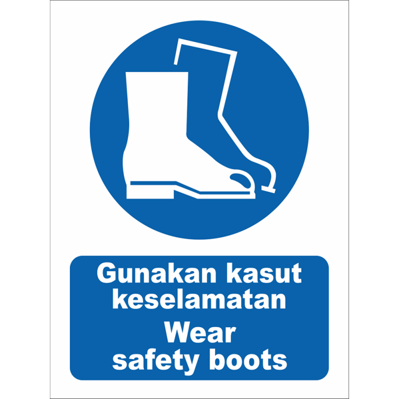 Wear safety boots