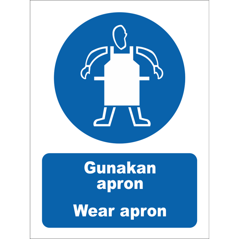 Wear apron Wear apron