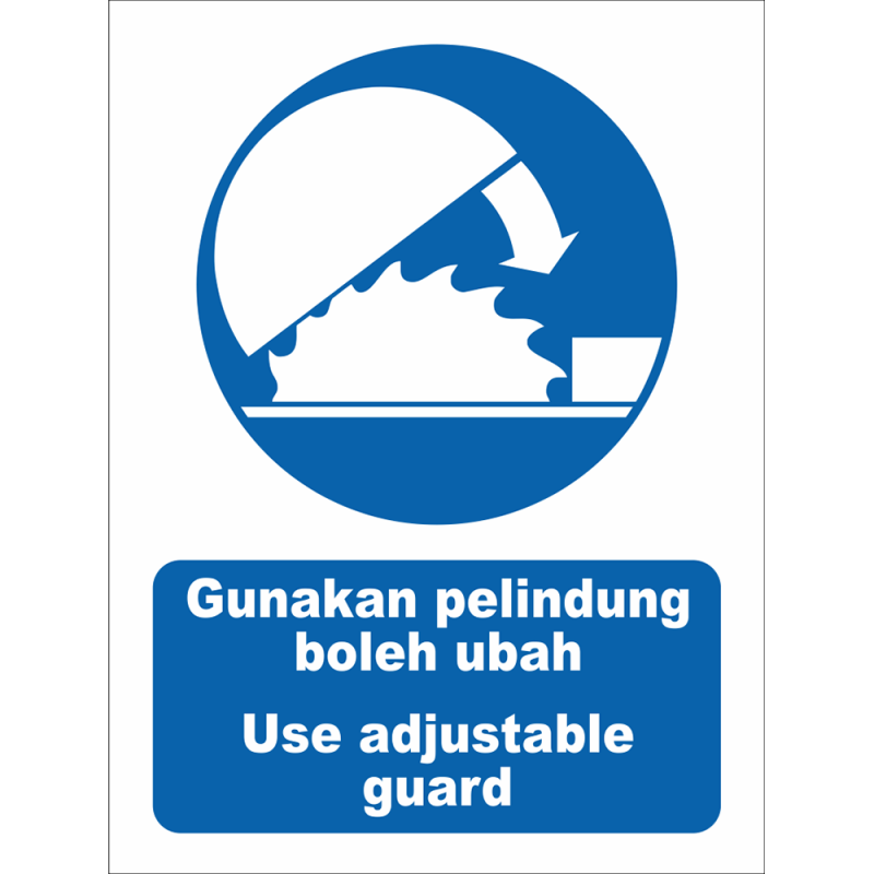 Use adjustable guard Use adjustable guard