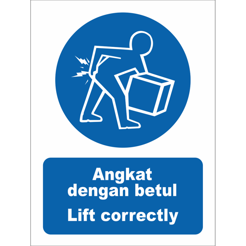 Lift correctly Lift correctly
