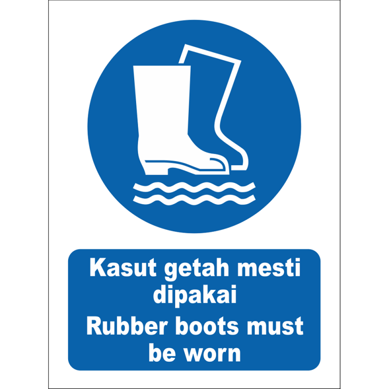 Rubber boots must be worn