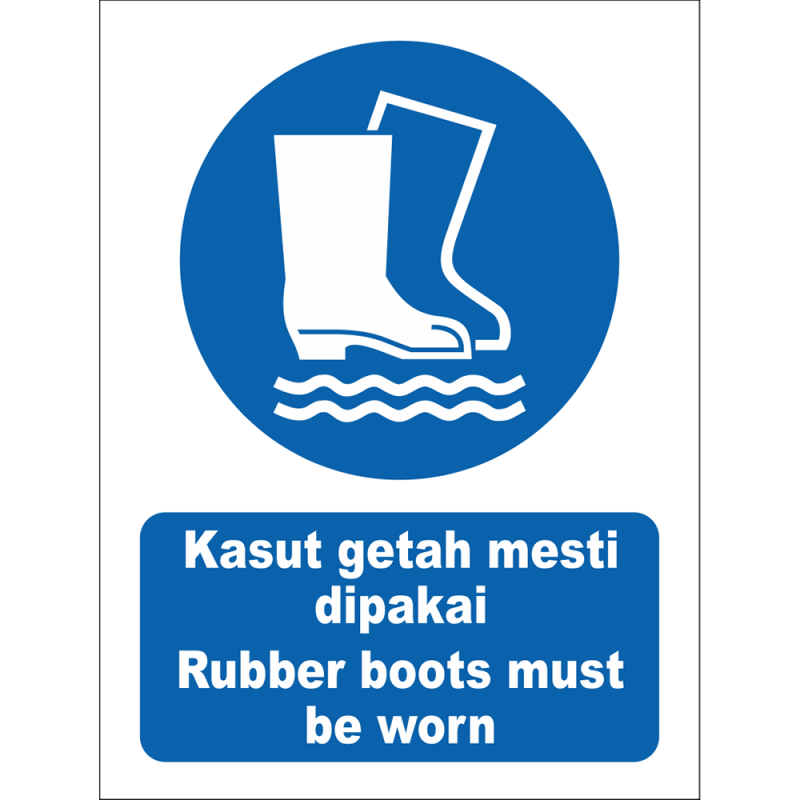 Rubber boots must be worn Rubber boots must be worn