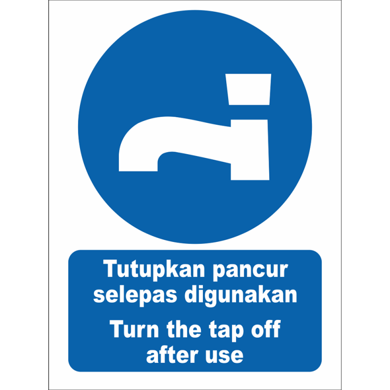 Turn the tap off after use