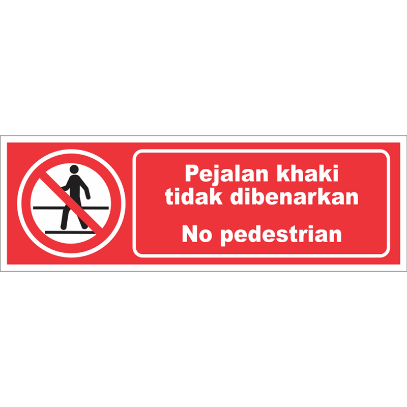 No pedestrian No pedestrian
