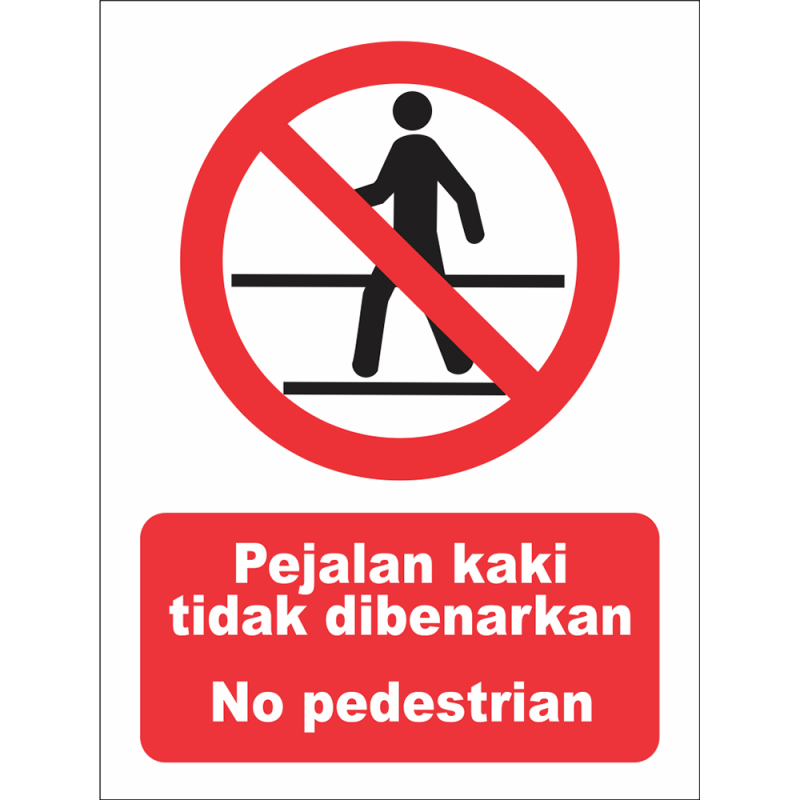 No pedestrian No pedestrian