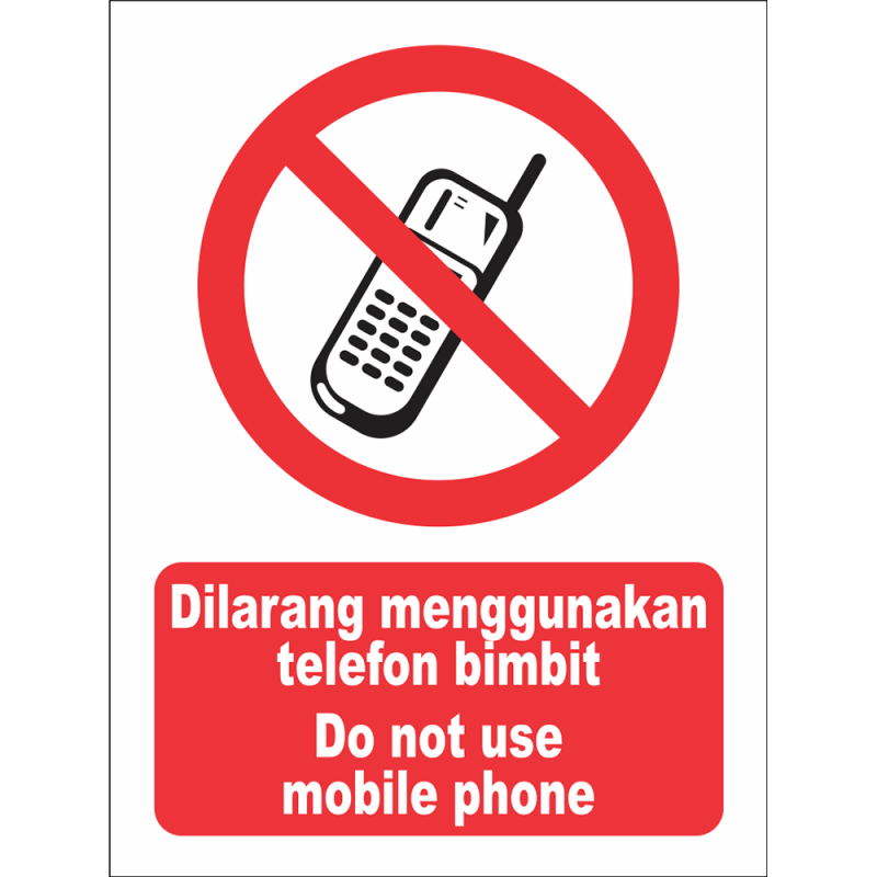 Do not use mobile phone Do not use mobile phone