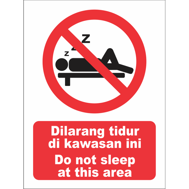 Do not sleep at this area