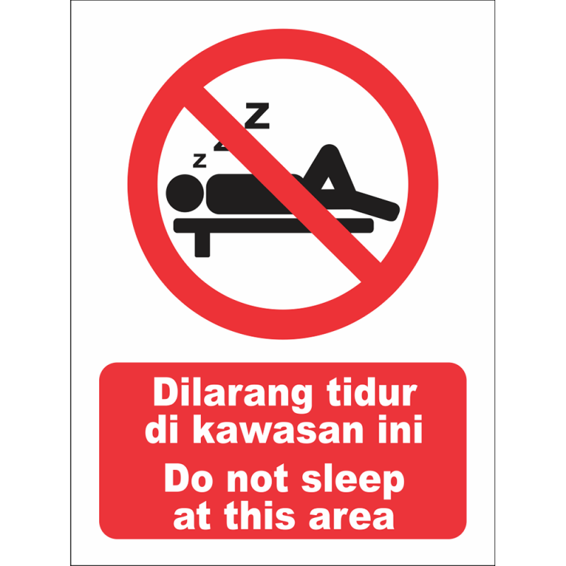 Do not sleep at this area Do not sleep at this area