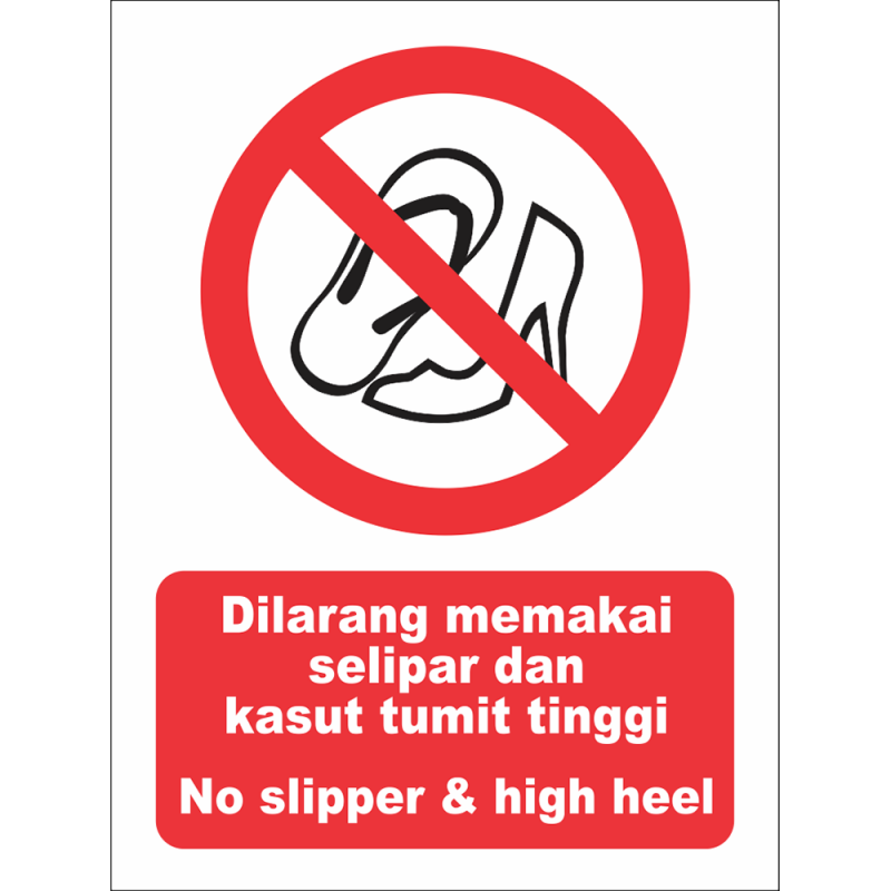 No slipper & high heel No slipper & high heel