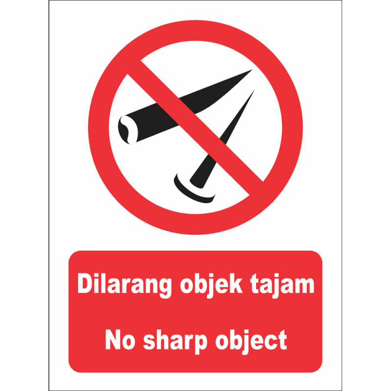 No sharp object