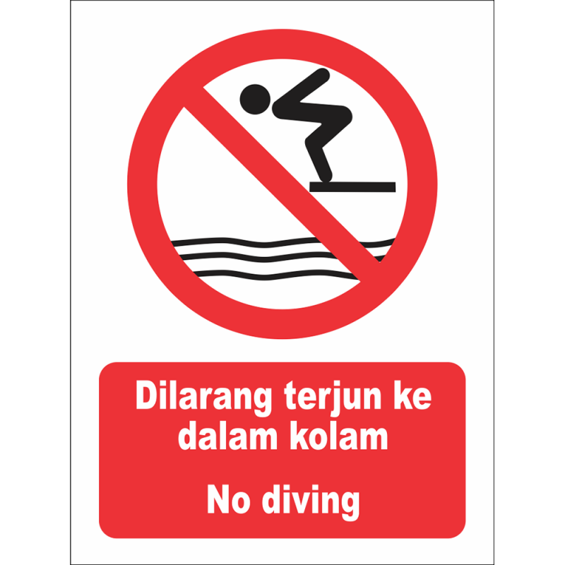 No diving No diving