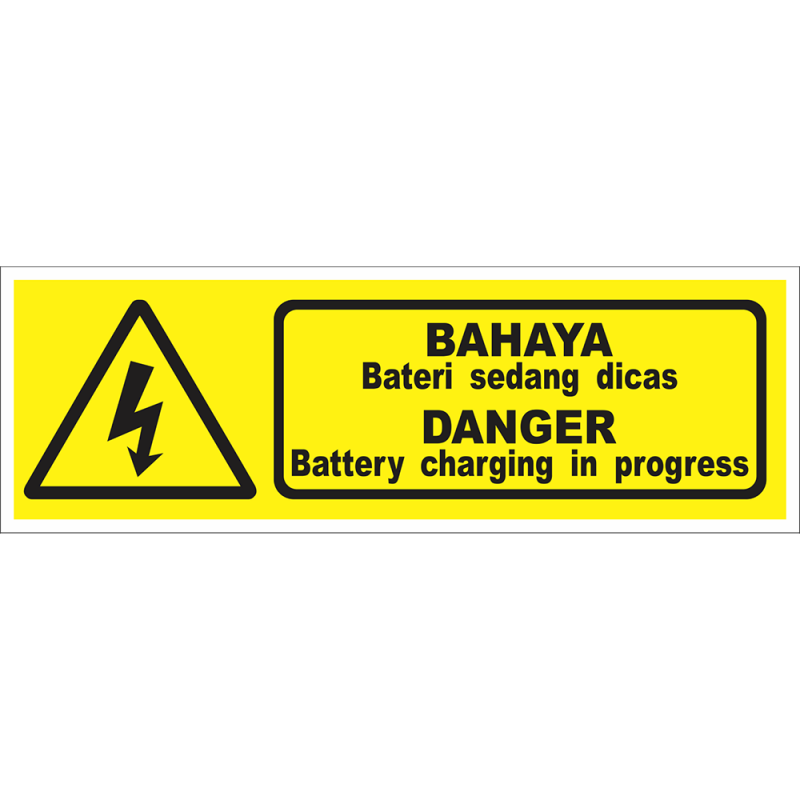 DANGER Battery charging in progress