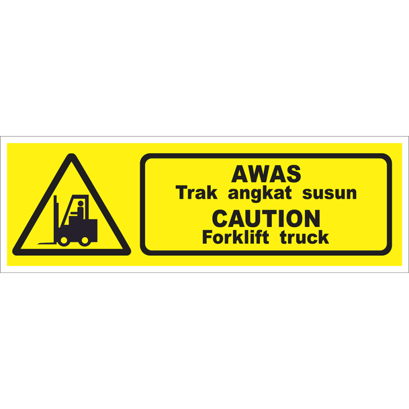 CAUTION Forklift truck