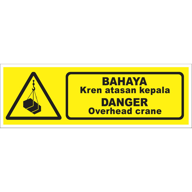 DANGER Overhead crane