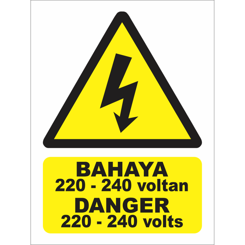 DANGER 220-240 volts