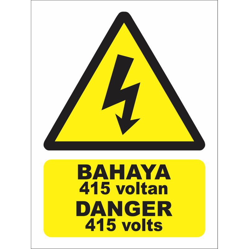 DANGER 415 volts