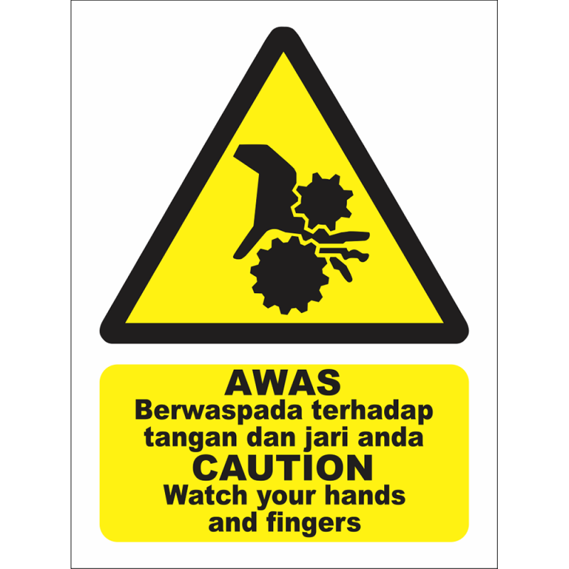 CAUTION Watch your hands and fingers CAUTION Watch your hands and fingers