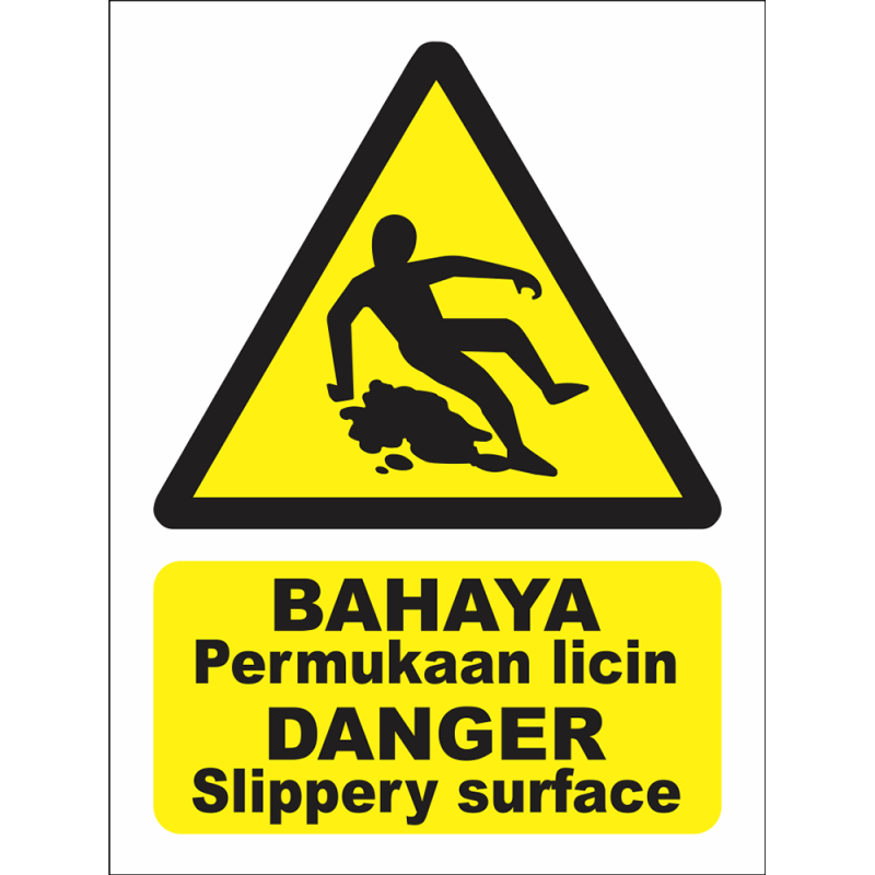 CAUTION Slippery surface CAUTION Slippery surface