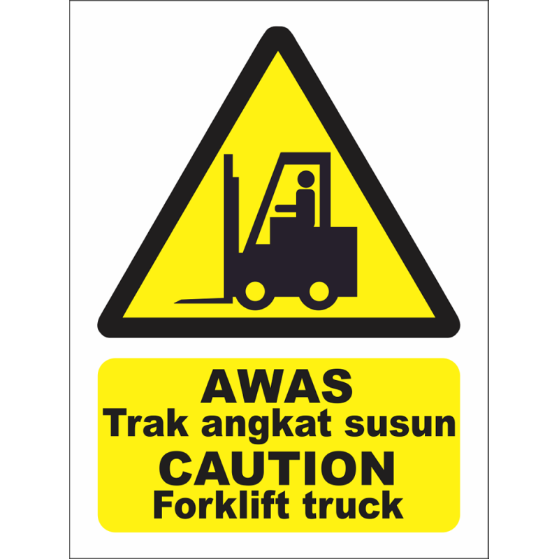 CAUTION Forklift truck