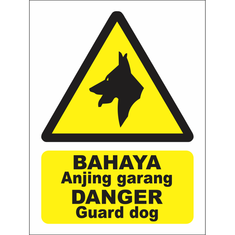 DANGER Guard dog DANGER Guard dog