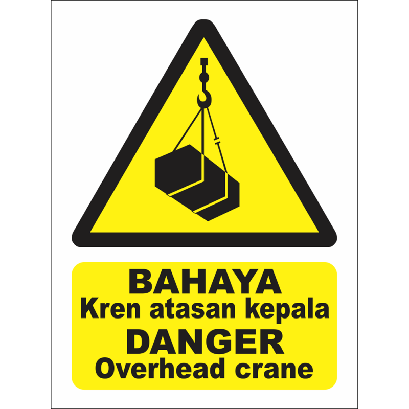 DANGER Overhead crane