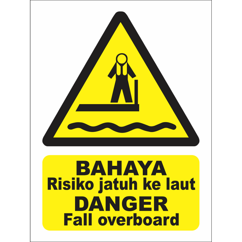 DANGER Fall overboard