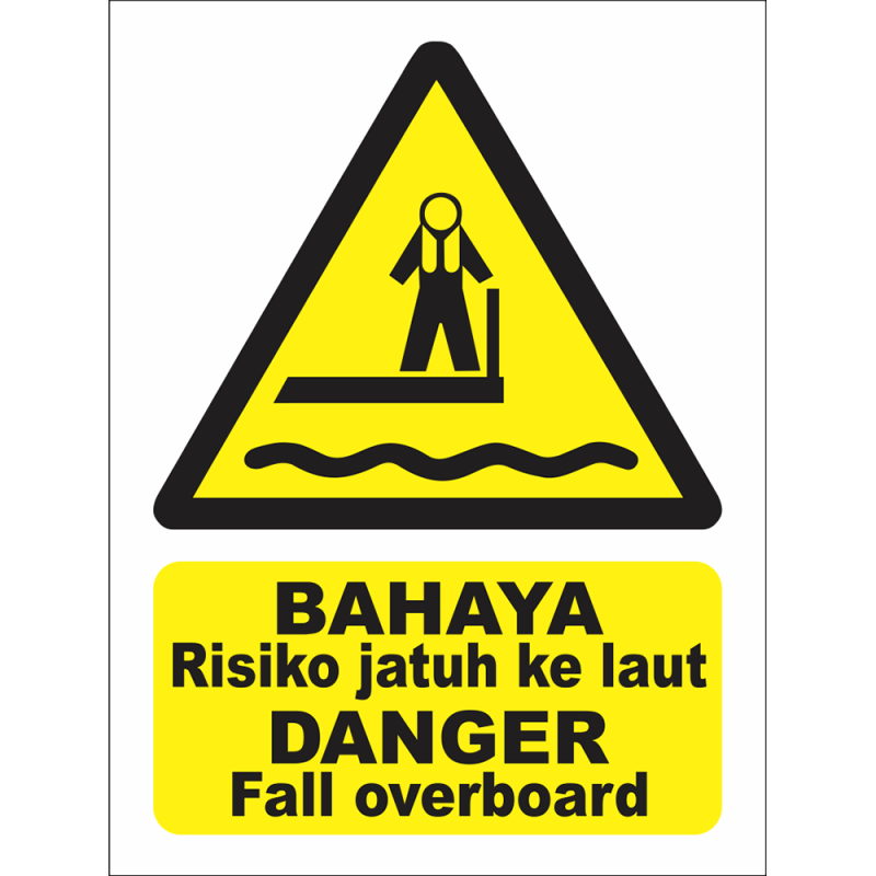 DANGER Fall overboard DANGER Fall overboard