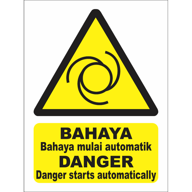DANGER Danger starts automatically