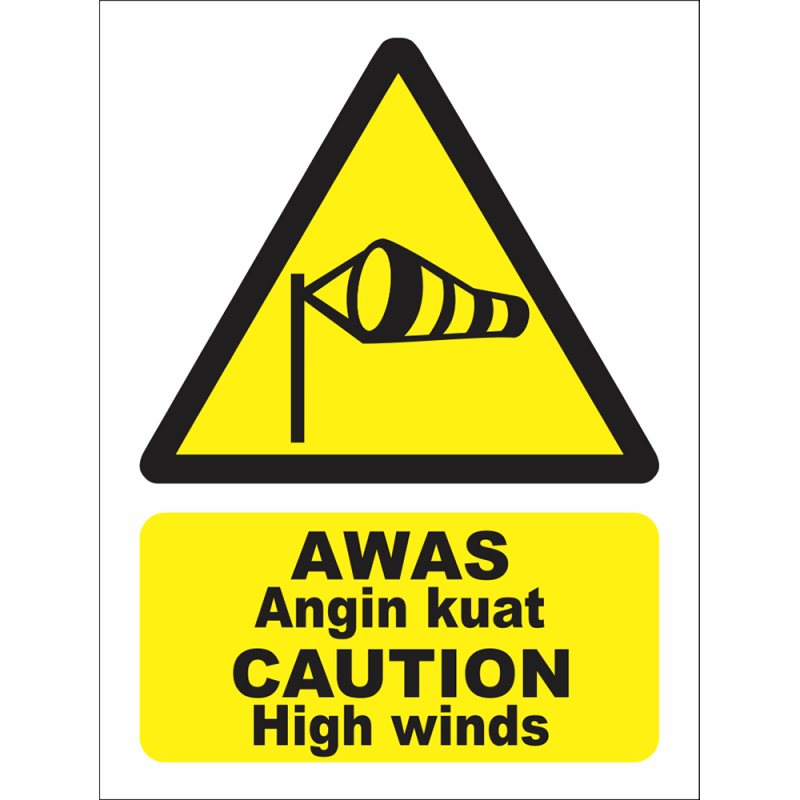 CAUTION High winds